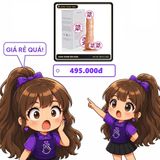 (Che Tên) Dương Vật Giả J.P Dính Tường Korean Color Chuẩn Auth