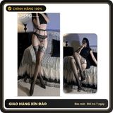 (Che Tên) Tất Đùi Lưới Và Lụa Cao Cấp Quần Tất Vớ Học Sinh Hàn Quốc Đáng Yêu Sexy Phối Cùng Trang Phục – Đen Hoa Trắng Hỗ Trợ 24/7