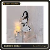 (Che Tên) Trang Phục Cosplay Bò Sữa Dễ Thương Chấm Bi Đen Cao Cấp Set Bé Thỏ Bunny Kèm Phụ Kiện Sexy Đáng Yêu - N334 Bò Sữa Đen Bảo Mật Tuyệt Đối