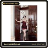 (Che Tên) Váy Ngủ Ôm Body Tôn Dáng Trơn Cám Dỗ Gợi Cảm Đầm Hot Girl 2 Dây Xẻ Tà Đi Quẩy Bar Club Sexy Quyến Rũ - N269 Hộp Trắng Kín