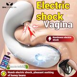 Hút 2 đầu có sốc điện điều khiển từ xa - Máy rung Giao Kín Đáo
