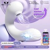Hút 2 đầu có sốc điện điều khiển từ xa - Máy rung Giao Kín Đáo