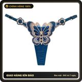 (Che Tên) Quần Lót Lọt Khe Hình Bướm Gợi Cảm Quan Chip Nữ Thun Cotton Mềm Mại Phối Hoa Siêu Đẹp Quyến Rũ - T304 Xanh Royal Cao Cấp Bảo Đảm