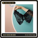 (Che Tên) Quần Lót Sexy Ren Hoa Xẻ Đáy Gợi Cảm Tinh Tế Sịp Nữ Khoét Đũng Phối Nơ Dễ Thương Quyến Rũ - T306 Đen - Hàng Mới Về