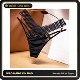 (Che Tên) Quần Lót Sexy Phối Ren Cạp Chéo Quyến Rũ Dễ Thương Chip Nữ Cao Cấp Lụa Băng Mềm Mịn Co Giãn Tốt - T349 Đen Cao Cấp Bảo Đảm