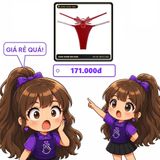 (Che Tên) Quần Lót Lọt Khe Sexy Thêu Hoa Bướm Quyến Rũ Quần Chip Nữ Cạp Chéo Phối Dây Lấp Lánh Thanh Lịch Gợi Cảm - T361 Đỏ Hộp Trắng Kín