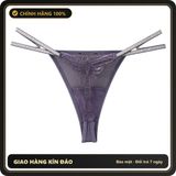 (Che Tên) Quần Lót Lọt Khe Sexy Họa Tiết Bướm Gợi Cảm – T359 Tím - Hàng Mới Về