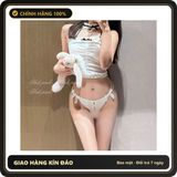 (Che Tên) Quần Lót Lọt Khe Dây Chéo Xinh Xắn Đáng Yêu - T323 Trắng - Hàng Mới Về