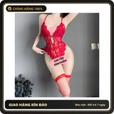 (Che Tên) Bodysuit Ren Phối Nơ Sau Đáng Yêu Quyến Rũ Đồ Lót Liền Thân Xẻ V1 Gợi Cảm Tinh Tế - N509 Đỏ Giao Nhanh Toàn Quốc