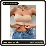 (Che Tên) Áo Ngực Nữ Không Dây Chống Tuột Cotton Gân Mềm Mại Áo Lót Cài Trước Cúp Ngang Ôm Gọn Tinh Tế - T367 Nude Hỗ Trợ 24/7