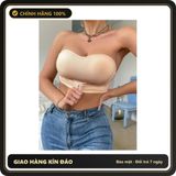 (Che Tên) Áo Ngực Nữ Không Dây Chống Tuột Cotton Gân Mềm Mại Áo Lót Cài Trước Cúp Ngang Ôm Gọn Tinh Tế - T367 Nude Hỗ Trợ 24/7