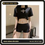 (Che Tên) Quần Đùi Bảo Hộ Mặc Váy Thoáng Mát Quần Lót Su Ôm Body - T343 Đen Bảo Mật Tuyệt Đối