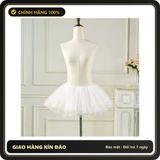 (Che Tên) Váy Tutu Ngắn 6 Lớp Mềm Mại Phối Đồ Copslay Siêu Xinh Đáng Yêu Chân Váy Xoè Tiểu Thư Đen Trắng Dễ Thương - N156 Trắng Hỗ Trợ 24/7