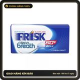 (Che Tên) Kẹo Ngậm Bạc Hà Kracie Frisk Clean Breath Fresh Mint - Hộp 60 Viên Chuẩn Auth