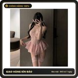 (Che Tên) Váy Ngủ Sexy Cánh Tiên Ren Hoa Có Gọng Kèm Garter Nịt Tất Gợi Cảm Sang Chảnh Áo Corset Định Hình Dáng Xoè Quyến Rũ - N820 Hồng Hỗ Trợ 24/7
