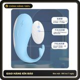 (Che Tên) Máy Massage rung Cá Voi điều khiển từ xa 12 cấp độ Meos Hộp Trắng Kín