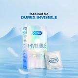 Bao cao su Durex Invisible - Siêu mỏng, mềm mịn - Hộp 10 cái - Gwen Shop Chính Hãng