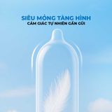 Bao cao su Durex Invisible - Siêu mỏng, mềm mịn - Hộp 10 cái - Gwen Shop Chính Hãng