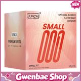 Bao cao su cấp kích thước nhỏ Juncai Small Fit 001 - Hộp 10 cái - Gwen Shop Chính Hãng