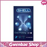 Bao cao su Shell Cool Prolong - Siêu mỏng, bạc hà mát lạnh - Hộp 10 cái - Gwen Shop Chính Hãng