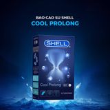 Bao cao su Shell Cool Prolong - Siêu mỏng, bạc hà mát lạnh - Hộp 10 cái - Gwen Shop Chính Hãng