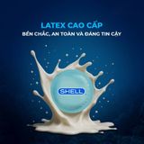 Bao cao su Shell Cool Prolong - Siêu mỏng, bạc hà mát lạnh - Hộp 10 cái - Gwen Shop Chính Hãng