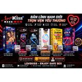 Bao cao su siêu mỏng hương vanilla Maxxmen Lovekiss Vanilla Flavor - Hộp 10 cái - Gwen Shop Chính Hãng
