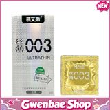 Bao cao su siêu mỏng Muaisi 0.03 Trắng - Hộp 12 cái - Gwen Shop Chính Hãng