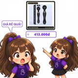(Che Tên) Chày rung 2 đầu Massage Stick Meos Hỗ Trợ 24/7