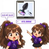 (Che Tên) Trứng rung hậu môn đèn led Lufi Meos Giao Nhanh Toàn Quốc
