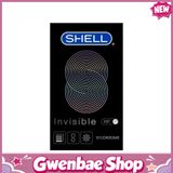 Bao cao su siêu mỏng Shell Invisible chống tuột, kéo dài - Hộp 10 cái - Gwen Shop Chính Hãng