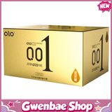 Bao cao su gân gai siêu mỏng kéo dài thời gian OLO 0.01 Vàng - Gwen Shop Chính Hãng