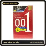 (Che Tên) Bao Cao Su Okamoto 0.01 Zero One Siêu Mỏng Cỡ Lớn H3 Hỗ Trợ 24/7