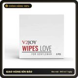 (Che Tên) Khăn Lau Hỗ Trợ Tăng Cường Sinh Lý Nam V2Joy Wipes Love 6s Cao Cấp Bảo Đảm