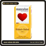 (Che Tên) Bao Cao Su Masculan Của Đức Có Gai Masculan Ribbed Dotted Bảo Mật Tuyệt Đối