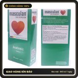 (Che Tên) Bao Cao Su Mỏng Trơn Masculan Anatomic Hương Dâu Tây Của Đức - Hàng Mới Về