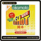 (Che Tên) Bao Cao Su Có Gai Li Ti Okamoto Dot De Hot Hộp Trắng Kín
