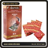 (Che Tên) Bcs Có Gân Hoạ Tiết Hoa Hồng Ôm Khít Okamoto Roman Nhật Bản Bảo Mật Tuyệt Đối