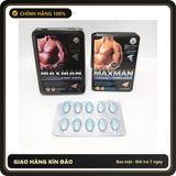 (Che Tên) Viên Uống Maxman Chính Hãng Kèm Gel Gói Jex Hỗ Trợ 24/7