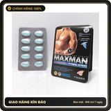 (Che Tên) Viên Uống Maxman Chính Hãng Kèm Gel Gói Jex Hỗ Trợ 24/7