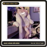 (Che Tên) Váy Ngủ Sexy Ôm Body Phối Ren Hoa Nhí Gợi Cảm Đầm Mặc Nhà 2 Dây Xẻ Đùi Cúc Bấm Tặng Chip Quyến Rũ - N232 Trắng Hoa Hồng - Hàng Mới Về