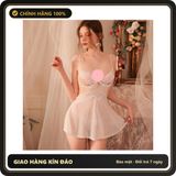 (Che Tên) Váy Ngủ Ren Xuyên Thấu Mềm Mịn Có Gọng Nâng Ngực - N177 Trắng Bảo Mật Tuyệt Đối