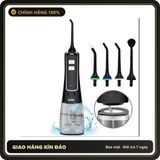 (Che Tên) Máy Tăm Nước Sạc Pin Laica PC4003 - Thiết Bị Vệ Sinh Răng Miệng 3 Chế Độ, Massage Nướu, Sản Phẩm Chính Hãng Từ Ý Bảo Mật Tuyệt Đối