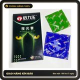 (Che Tên) Bao Cao Su Mỏng Dạ Quang Phát Sáng HBM Night Light 7s Hộp Trắng Kín