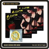 (Che Tên) Bao Cao Su Có Bi Storm Strawberry 10 chiếc Giao Nhanh Toàn Quốc