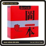 (Che Tên) Combo 2 Hộp Bao Cao Su Okamoto Hương Dâu Siêu Mỏng H3 Bảo Mật Tuyệt Đối