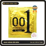 (Che Tên) Bcs Okamoto 0.01 Large Size Siêu Mỏng Size Lớn H3 Chuẩn Auth