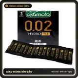 (Che Tên) Bao Cao Su Siêu Mỏng Okamoto 0.02 Hydro PU Chính Hãng - Hàng Mới Về
