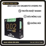 (Che Tên) Bao Cao Su Siêu Mỏng Okamoto 0.02 Hydro PU Chính Hãng - Hàng Mới Về