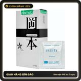 (Che Tên) Bao cao su Okamoto Purity siêu mỏng nhiều gel bôi trơn Cao Cấp Bảo Đảm
